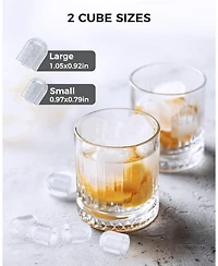 Cowsar Countertop Ice Maker Machine, 8 Ice Cubes in 6 mins, 26lb/Day Ice with 2 Sizes- Portable Mini, Basket/Scoop for Home/Party/Bar