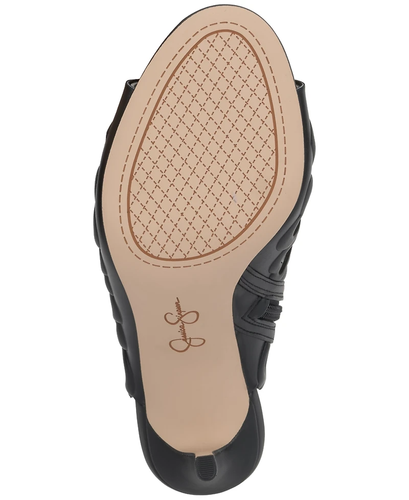 Jessica Simpson Women's Jalina Vinyl Heart High-Heel Booties