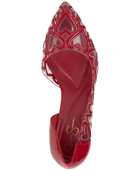 Jessica Simpson Women's Palvin Vinyl Heart Pumps