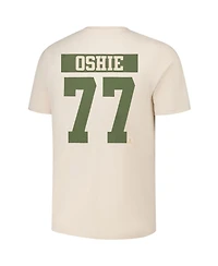 Levelwear Men's Tj Oshie Khaki Washington Capitals 2024 Nhl Military Appreciation Richmond Delta Player Name Number T-Shirt