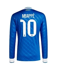Adidas Men's Kylian Mbappe Blue Real Madrid 2025/26 Third Replica Long Sleeve Player Jersey