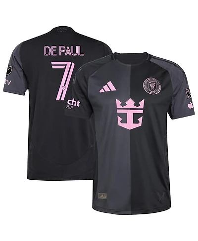 Adidas Men's Rodrigo De Paul Black Inter Miami Cf 2025 The Fortitude Kit Authentic Player Jersey