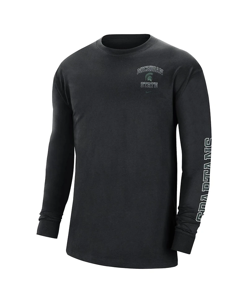 Nike Men's Black Michigan State Spartans Tour Max 90 Long Sleeve T-Shirt
