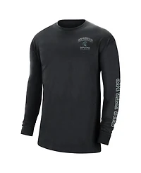 Nike Men's Black Michigan State Spartans Tour Max 90 Long Sleeve T-Shirt