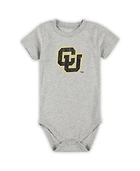 Wes & Willy Baby Boys and Girls Colorado Buffaloes 3-Pack Bodysuit Set