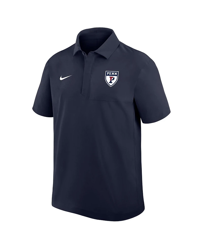 Nike Men's Navy Pennsylvania Quakers 2025 Sideline Dri-fit Polo Shirt