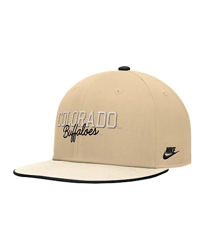 Nike Men's Gold Colorado Buffaloes Vintage Script Pro Dri-fit Snapback Hat