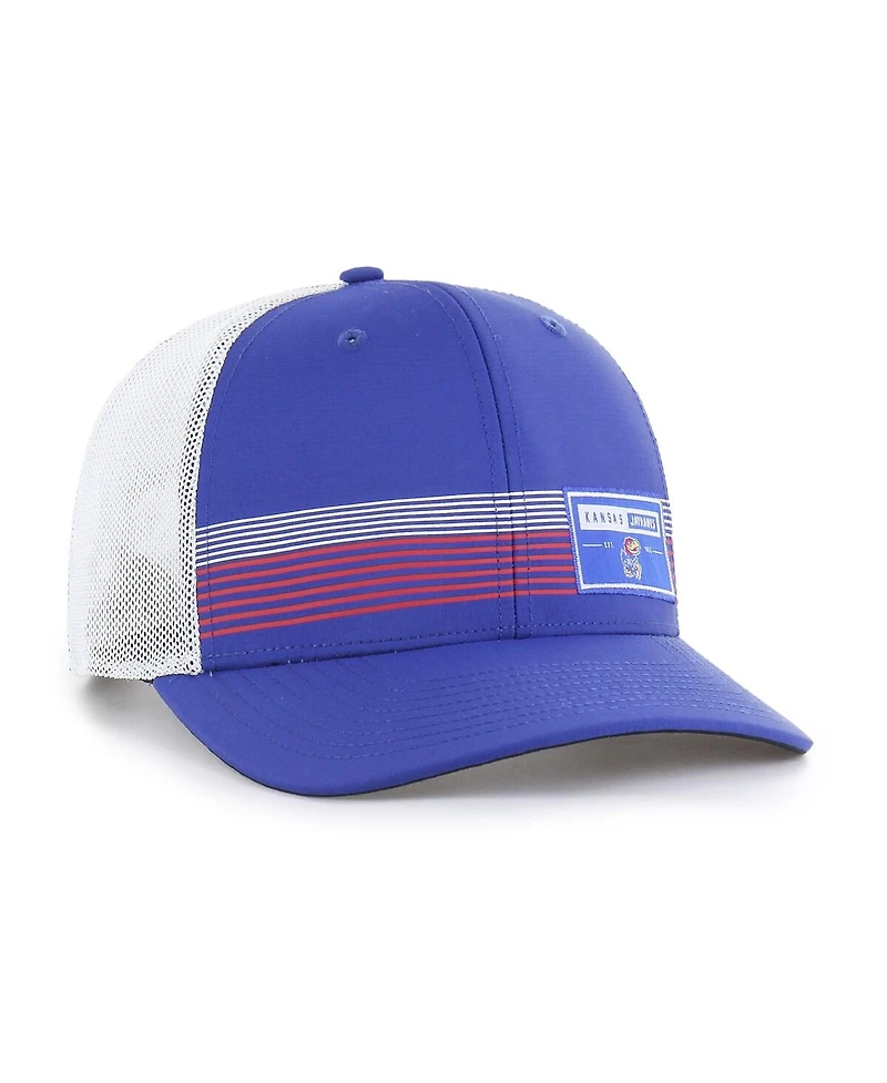 '47 Brand Men's Royal Kansas Jayhawks Rangefinder Brrr Trucker Adjustable Hat