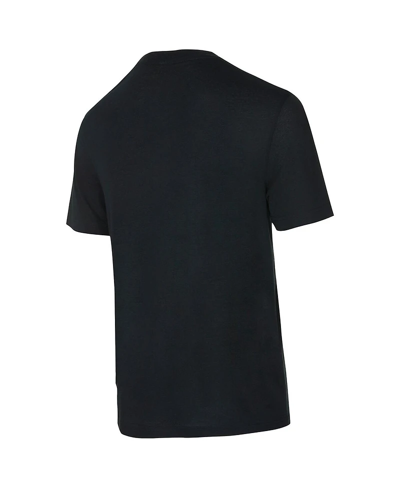Concepts Sport Men's 2-Piece Black/Silver Las Vegas Raiders Avondale T-Shirt and Flannel Pants Set