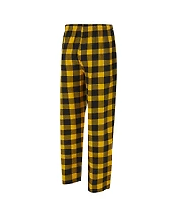 Concepts Sport Men's 2-Piece Black/Gold Pittsburgh Steelers Avondale T-Shirt and Flannel Pants Set