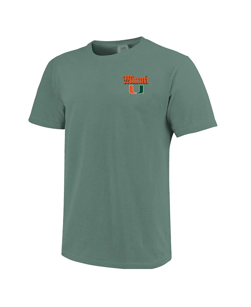 Image One Men's and Women's Green Miami Hurricanes Hyper Local Mascot Swamp T-Shirt
