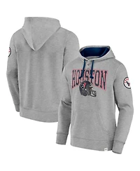 Fanatics Men's Heather Gray Houston Texans Label Maker Pullover Hoodie