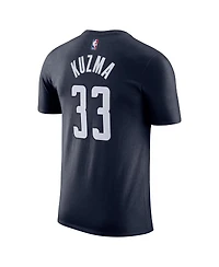 Jordan Men's Kyle Kuzma Navy Washington Wizards Statement Edition Name Number T-Shirt