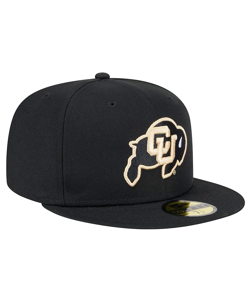 New Era Men's Black Colorado Buffaloes 59FIFTY Fitted Hat