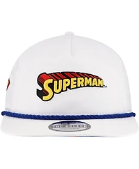 New Era Men's White Superman Golfer Adjustable Hat