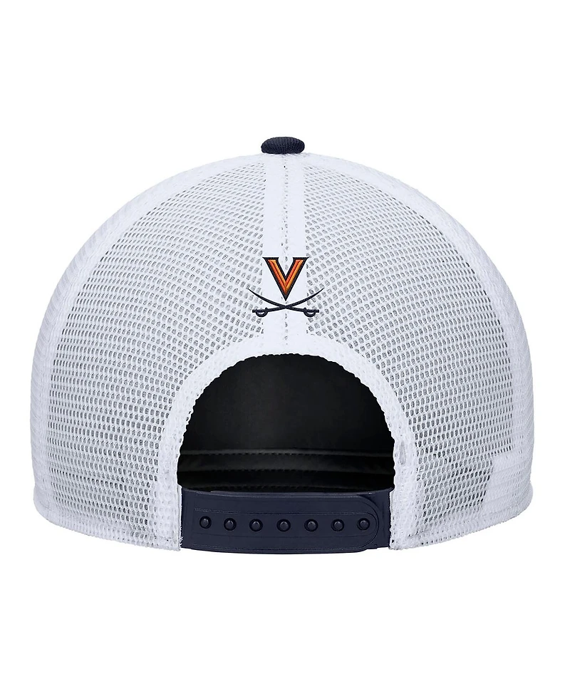 Nike Men's Navy Virginia Cavaliers 2025 On-Field Rise Trucker Performance Adjustable Hat