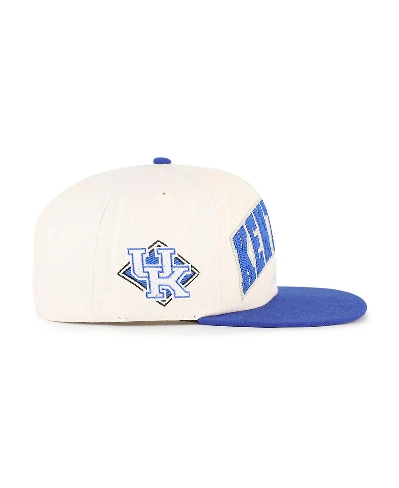 '47 Brand Men's and Women's Natural Kentucky Wildcats Crossover Off Hand Captain Adjustable Hat