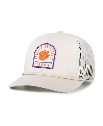 '47 Brand Men's and Women's Cream Clemson Tigers Core Inline Gravestone Adjustable Trucker Hat