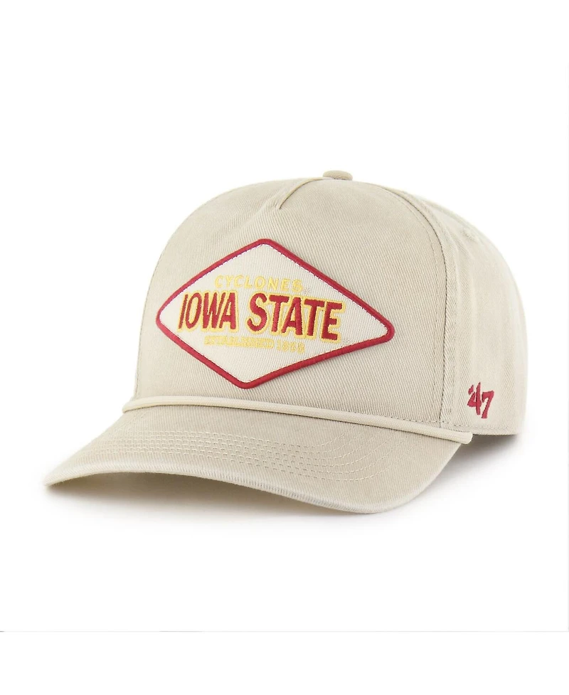 '47 Brand Men's and Women's Cream Iowa State Cyclones Outdoorsmen Cairn Hitch Adjustable Hat