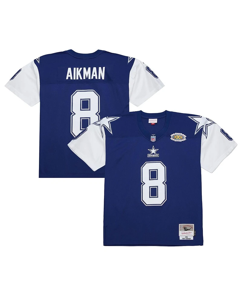 Mitchell & Ness Men's Troy Aikman Navy Dallas Cowboys 1995 Legacy Replica Jersey
