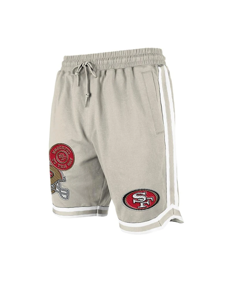 New Era Men's Light Beige San Francisco 49ers Stone Multi Patch Shorts