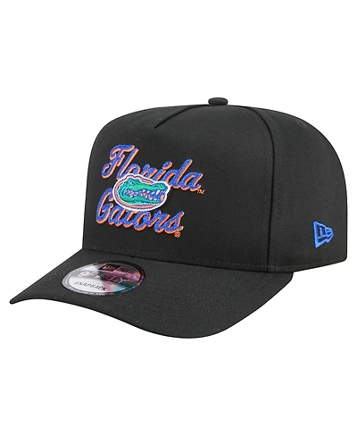 New Era Men's Black Florida Gators Vintage Chainstitch 9FIFTY A-Frame Snapback Hat