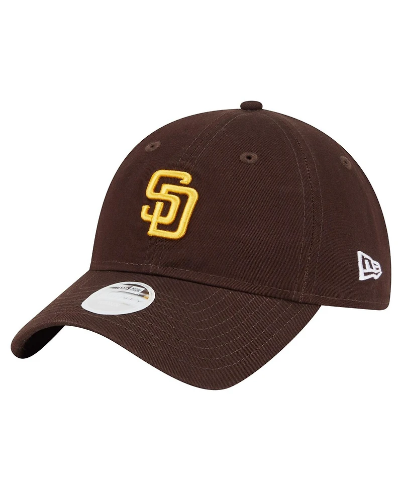 New Era Women's Brown San Diego Padres Ornament 9TWENTY Adjustable Hat
