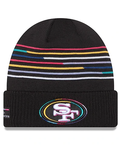 New Era Men's Black San Francisco 49ers 2025 Nfl Crucial Catch Cuffed Knit Hat