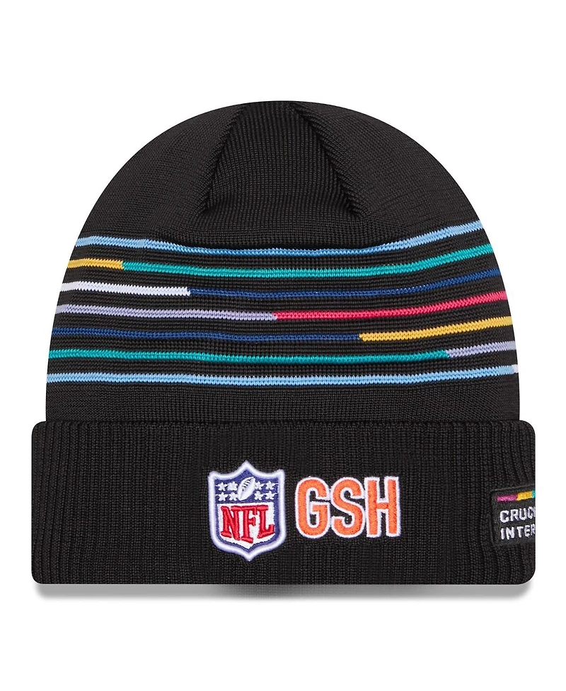 New Era Men's Black Chicago Bears 2025 Nfl Crucial Catch Cuffed Knit Hat