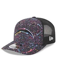 New Era Men's Black Los Angeles Chargers 2025 Nfl Crucial Catch 9SEVENTY Adjustable Hat