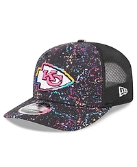New Era Men's Black Kansas City Chiefs 2025 Nfl Crucial Catch 9SEVENTY Adjustable Hat