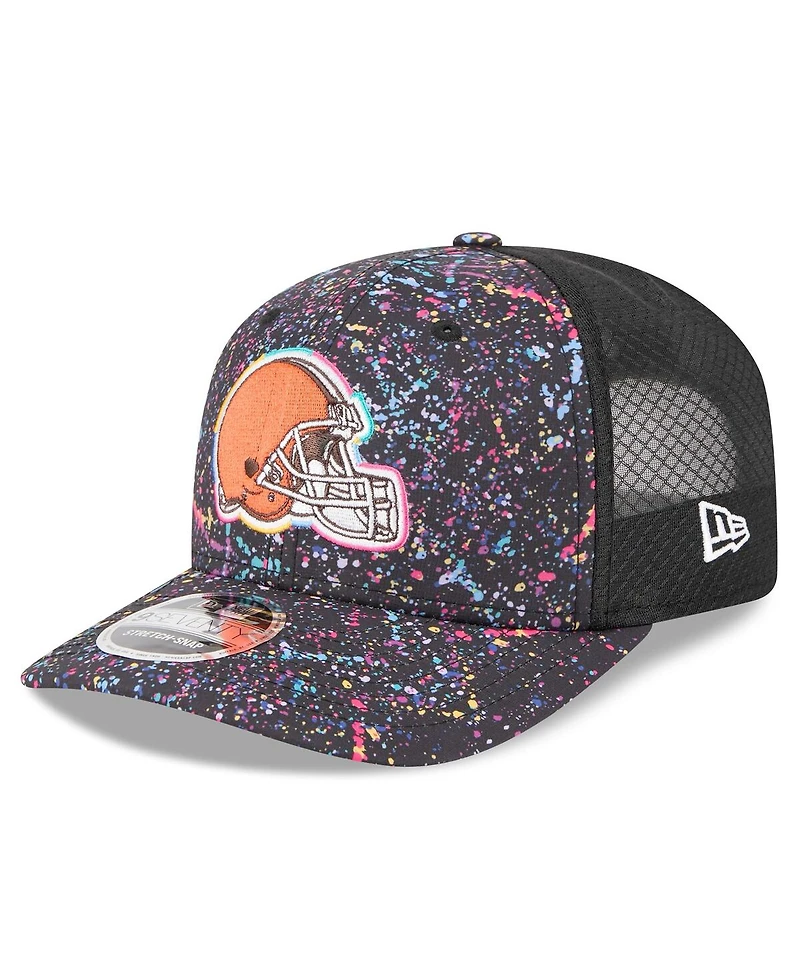 New Era Men's Black Cleveland Browns 2025 Nfl Crucial Catch 9SEVENTY Adjustable Hat
