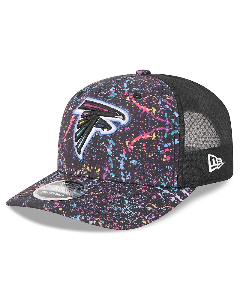 New Era Men's Black Atlanta Falcons 2025 Nfl Crucial Catch 9SEVENTY Adjustable Hat
