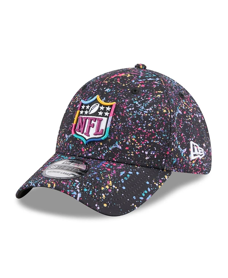 New Era Men's Black Shield Logo 2025 Nfl Crucial Catch 39THIRTY Flex Hat