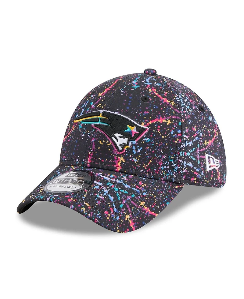 New Era Men's Black England Patriots 2025 Nfl Crucial Catch 39THIRTY Flex Hat