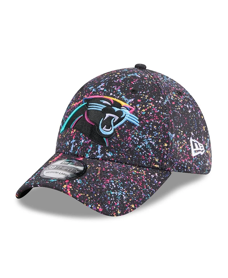 New Era Men's Black Carolina Panthers 2025 Nfl Crucial Catch 39THIRTY Flex Hat