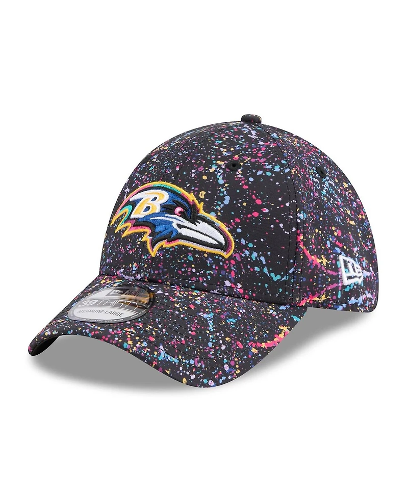 New Era Men's Black Baltimore Ravens 2025 Nfl Crucial Catch 39THIRTY Flex Hat