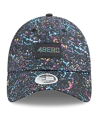 New Era Women's Black San Francisco 49ers 2025 Nfl Crucial Catch Pony Tail Adjustable Hat