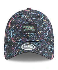 New Era Women's Black Carolina Panthers 2025 Nfl Crucial Catch Pony Tail Adjustable Hat