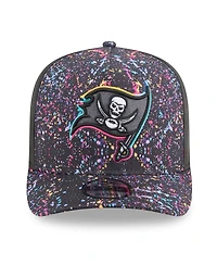 New Era Men's Black Tampa Bay Buccaneers 2025 Nfl Crucial Catch A-Frame 9FIFTY Snapback Hat