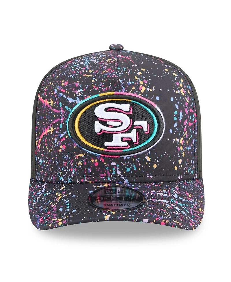 New Era Men's Black San Francisco 49ers 2025 Nfl Crucial Catch A-Frame 9FIFTY Snapback Hat