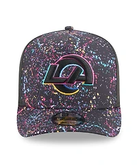 New Era Men's Black Los Angeles Rams 2025 Nfl Crucial Catch A-Frame 9FIFTY Snapback Hat