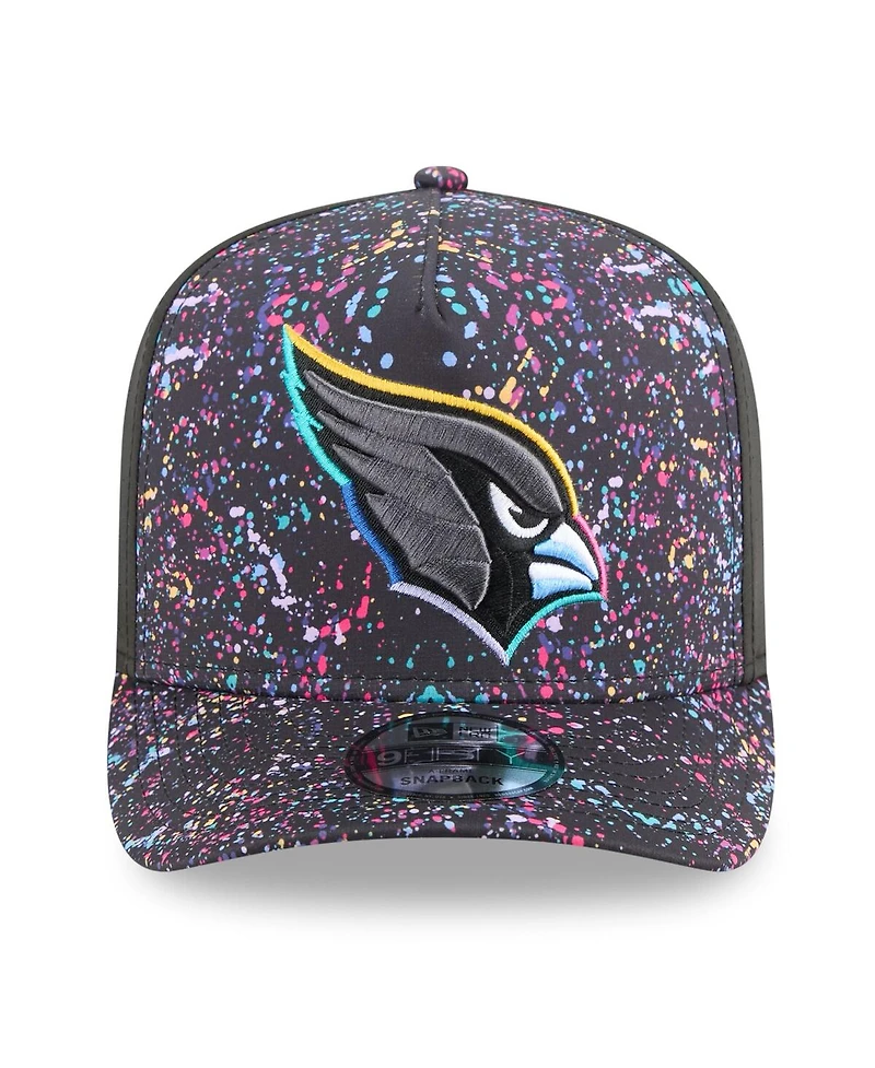 New Era Men's Black Arizona Cardinals 2025 Nfl Crucial Catch A-Frame 9FIFTY Snapback Hat