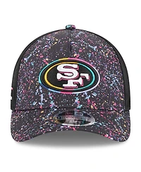 New Era Big Boys and Girls Black San Francisco 49ers 2025 Nfl Crucial Catch 9FORTY Adjustable Hat