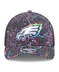 New Era Big Boys and Girls Black Philadelphia Eagles 2025 Nfl Crucial Catch 9FORTY Adjustable Hat