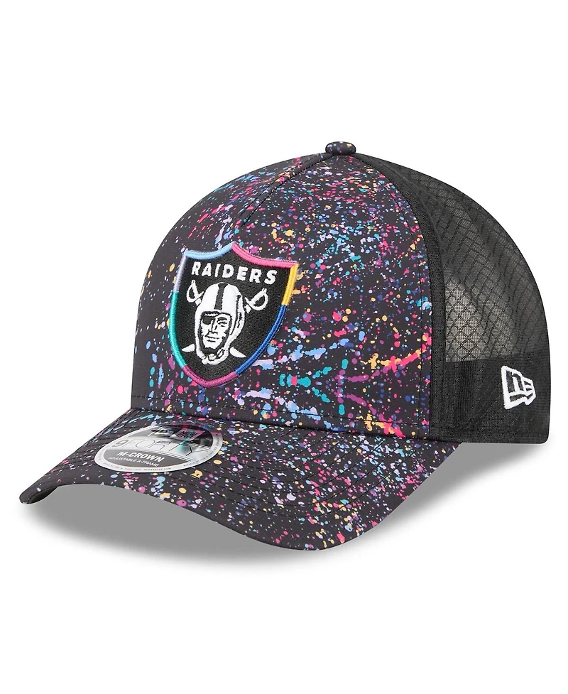 New Era Big Boys and Girls Black Las Vegas Raiders 2025 Nfl Crucial Catch 9FORTY Adjustable Hat