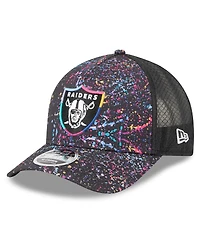New Era Big Boys and Girls Black Las Vegas Raiders 2025 Nfl Crucial Catch 9FORTY Adjustable Hat