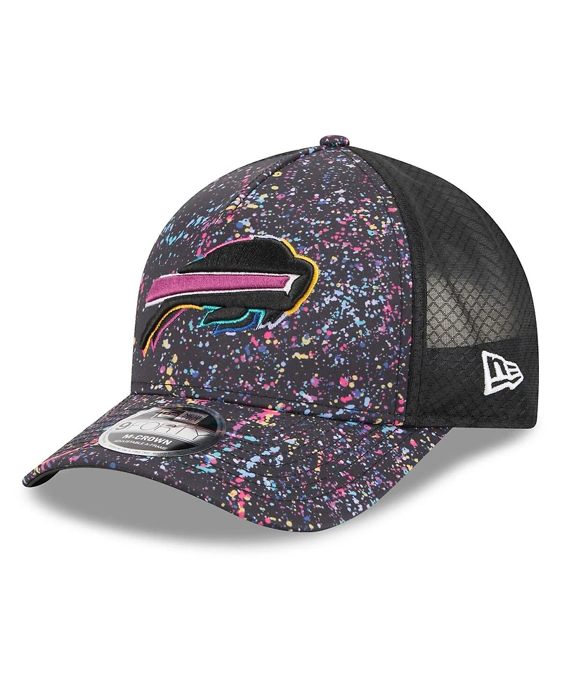 New Era Big Boys and Girls Black Buffalo Bills 2025 Nfl Crucial Catch 9FORTY Adjustable Hat