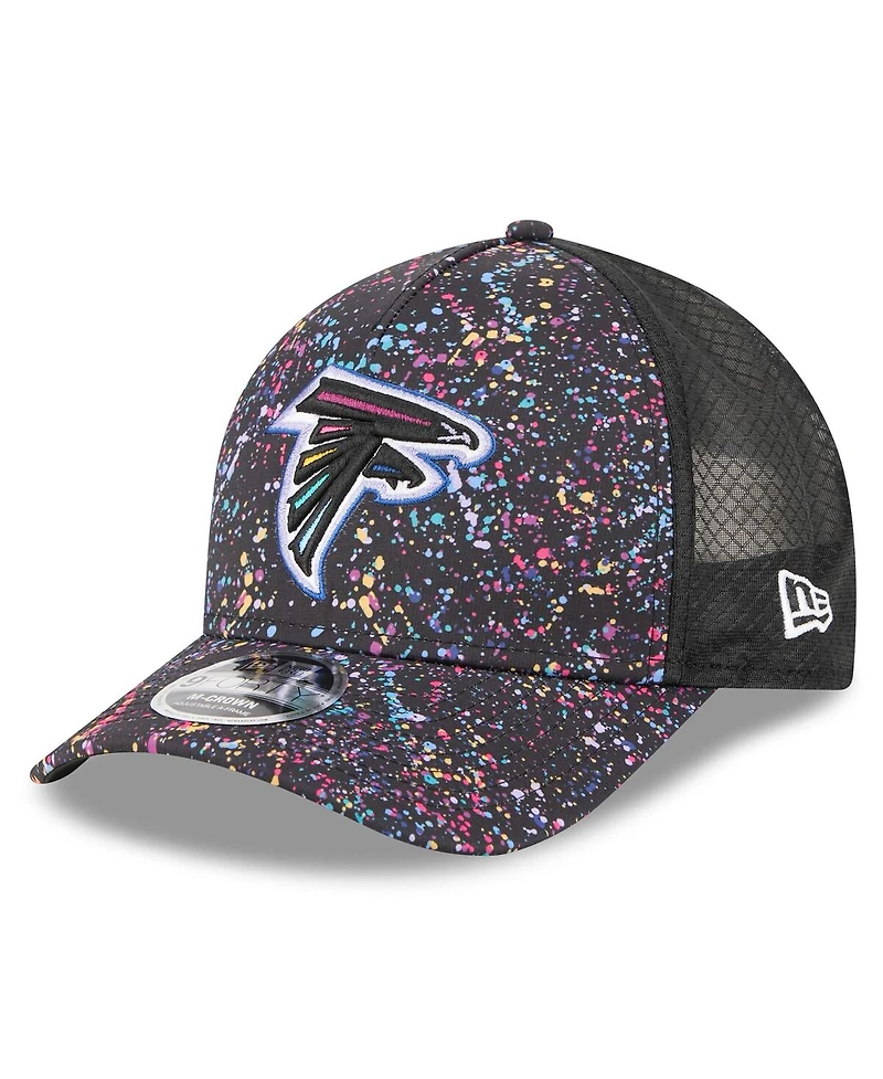 New Era Big Boys and Girls Black Atlanta Falcons 2025 Nfl Crucial Catch 9FORTY Adjustable Hat