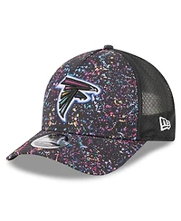 New Era Big Boys and Girls Black Atlanta Falcons 2025 Nfl Crucial Catch 9FORTY Adjustable Hat